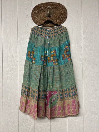 Pareo Kantha Lotus Maxi Skirt 0826 166