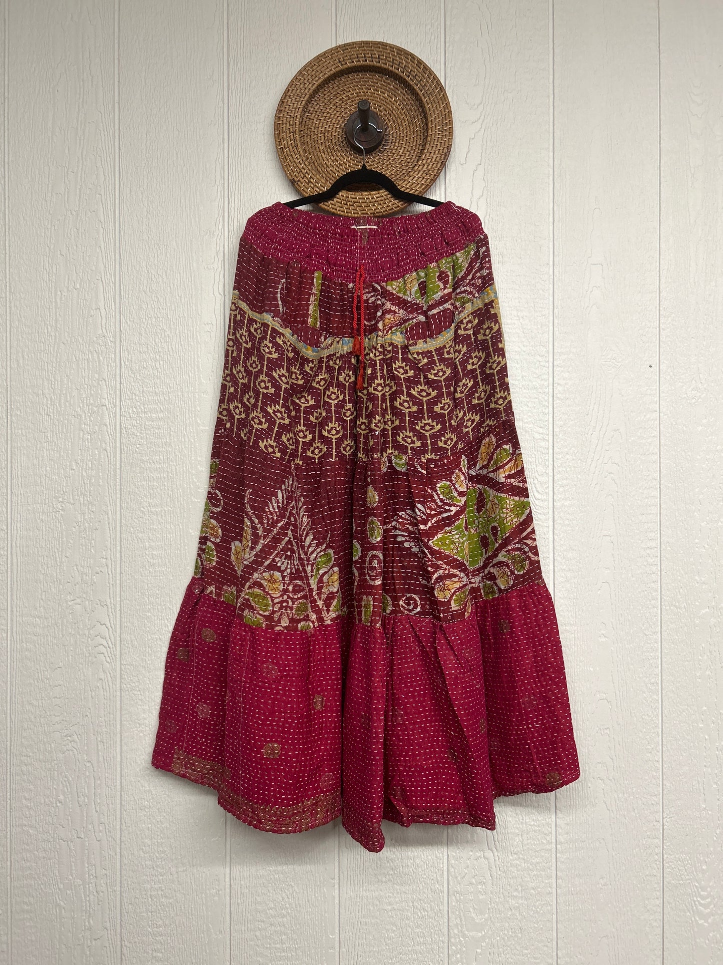 Pareo Kantha Lotus Maxi Skirt 0826 001