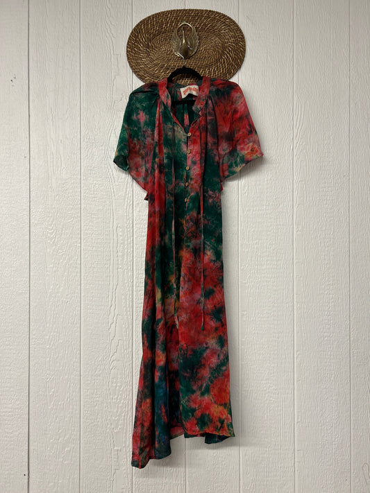 Crepe Sari Summer Woodstock Duster 0626 265