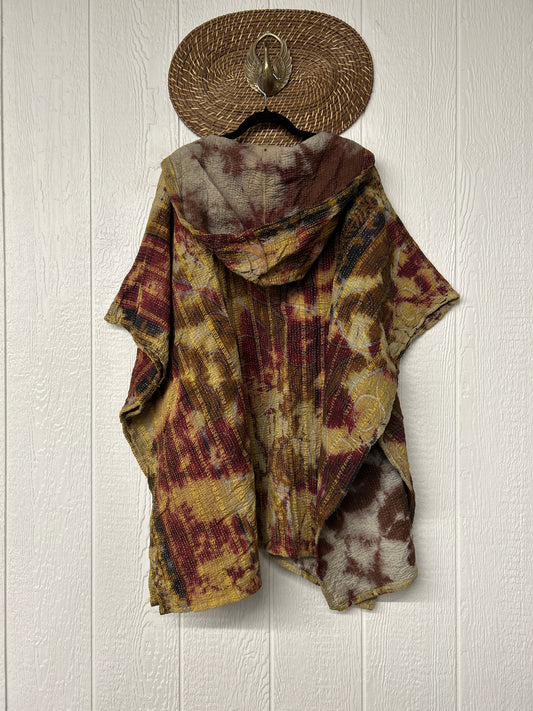 Aura Edit Fine Kantha Wanderlust Poncho 1026 007