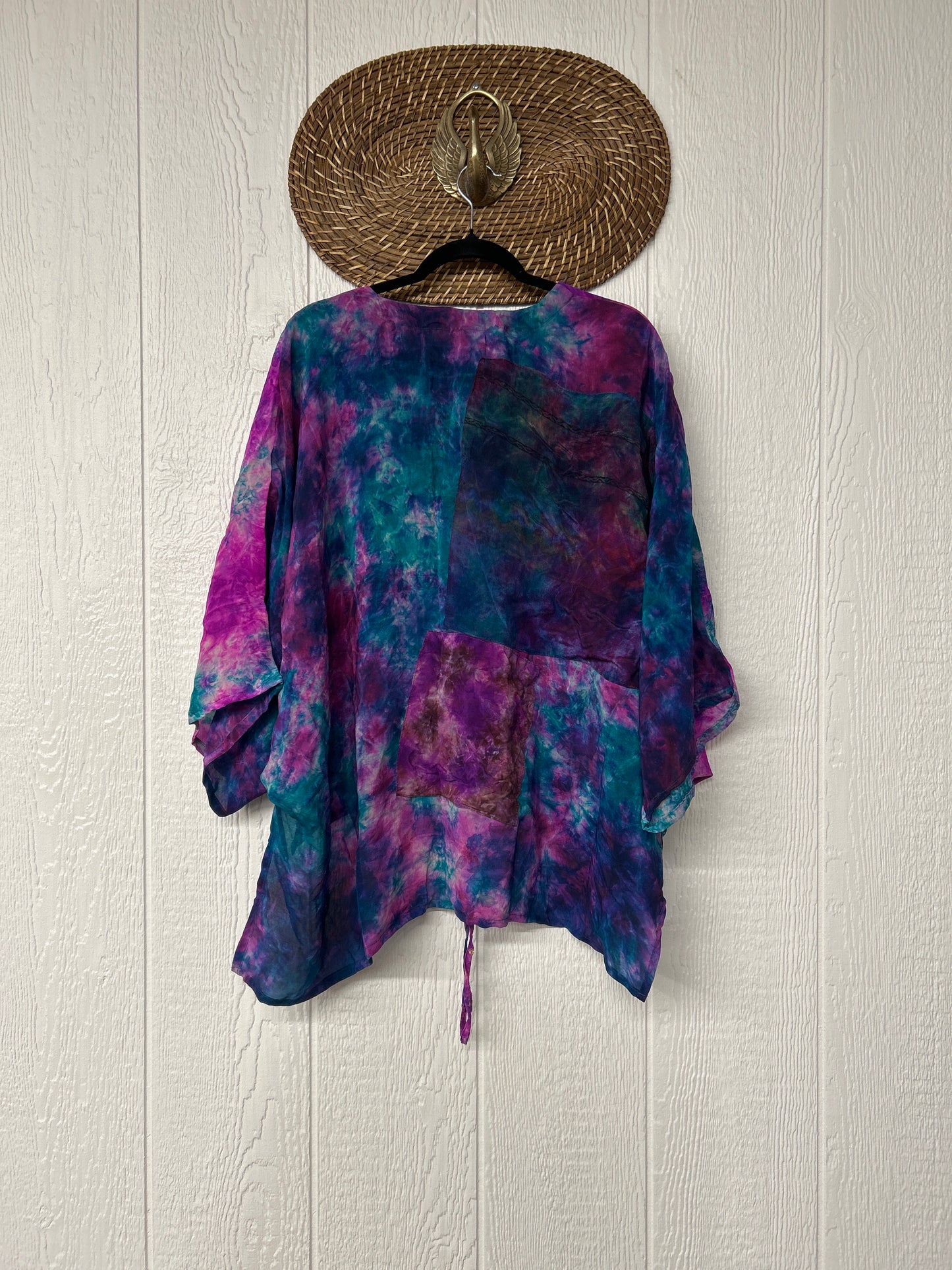 Crepe Sari Hi Lo Butterfly Top 0726 232