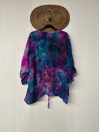 Crepe Sari Hi Lo Butterfly Top 0726 232