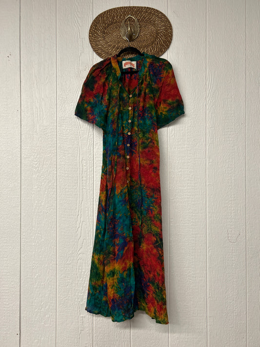 Crepe Sari Summer Woodstock Duster 0626 203