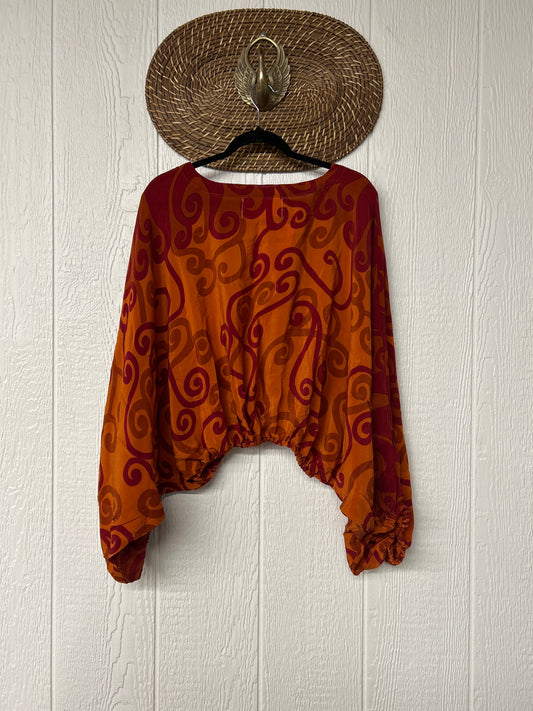 Crepe Sari Luna Crop Top 0126 158