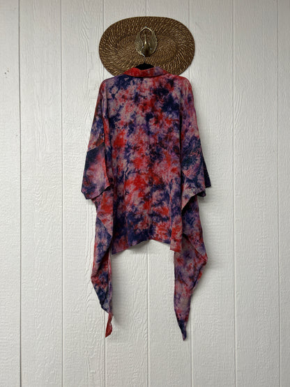 Crepe Sari Summer Nirvana Button Down 0626 017