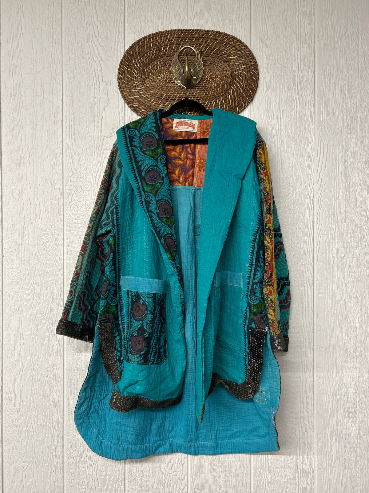 Fine Kantha Drifter Coat 1026 155