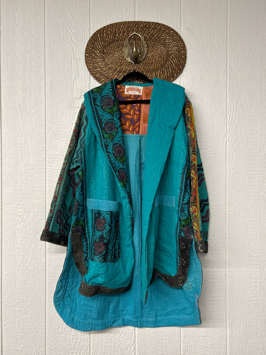 Fine Kantha Drifter Coat 1026 155
