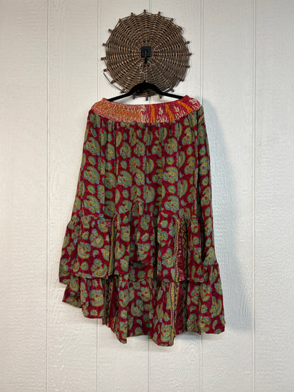 Crepe Sari Dahlia Skirt 1026 146