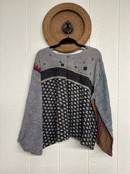 Pareo Kantha Wanderer Pocket Crop Top 0226 097