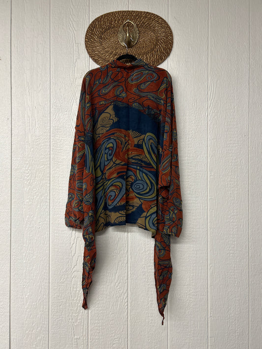 Crepe Sari Nirvana Button Down 1125 059