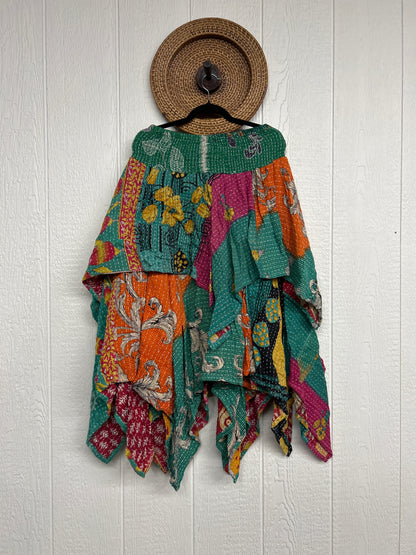 Pareo Kantha Pixie Skirt 0426 035