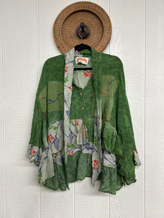 Crepe Sari Wild Rose Top 1225 114