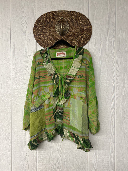 Crepe Sari Ruffle Daisy Blouse 0226 239