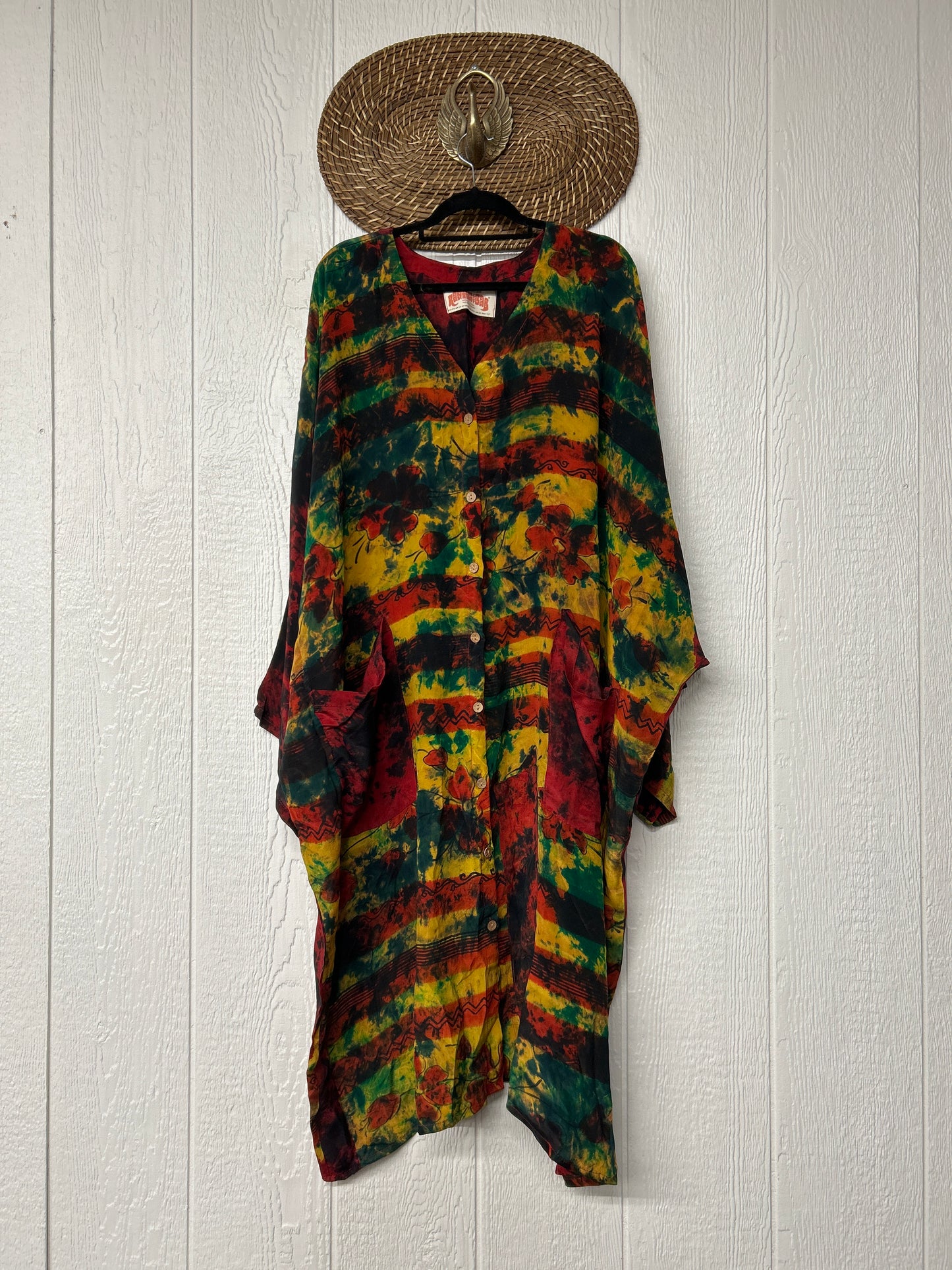 Crepe Sari Gaia Duster Dress 0426 178