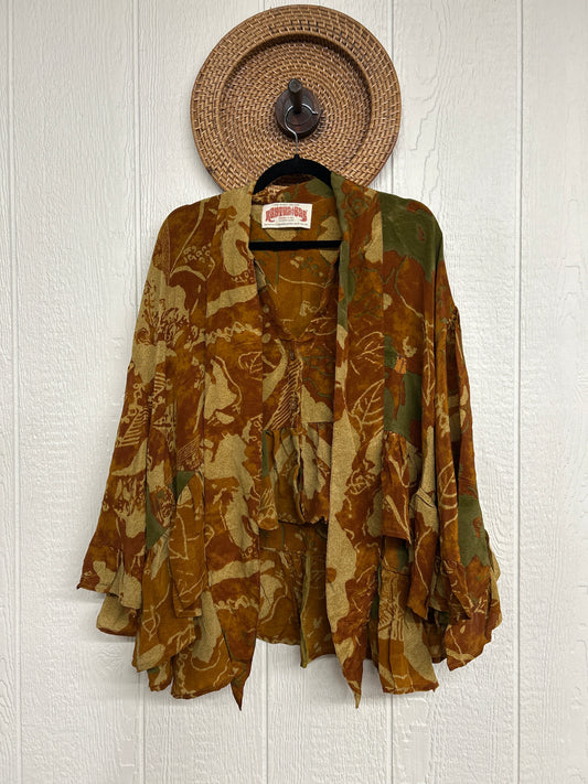 Crepe Sari Wild Rose Top 1225 074