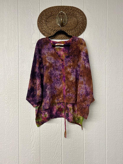 Crepe Sari Hi Lo Butterfly Top 0726 248