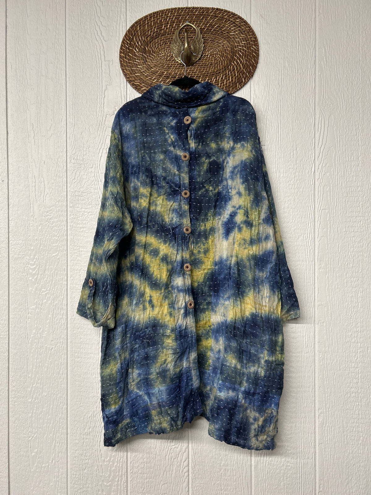 Aura Edit Koverlet Button Down Trench Coat 1026 018