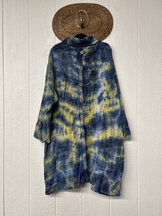 Aura Edit Koverlet Button Down Trench Coat 1026 018