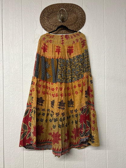 Pareo Kantha Lotus Maxi Skirt 0826 168