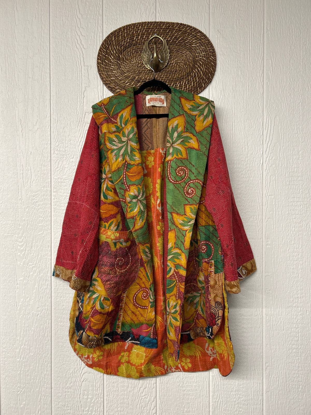 Fine Kantha Drifter Coat 1026 089