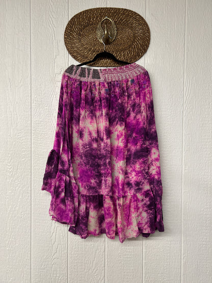 Crepe Sari Dahlia Skirt 1026 079