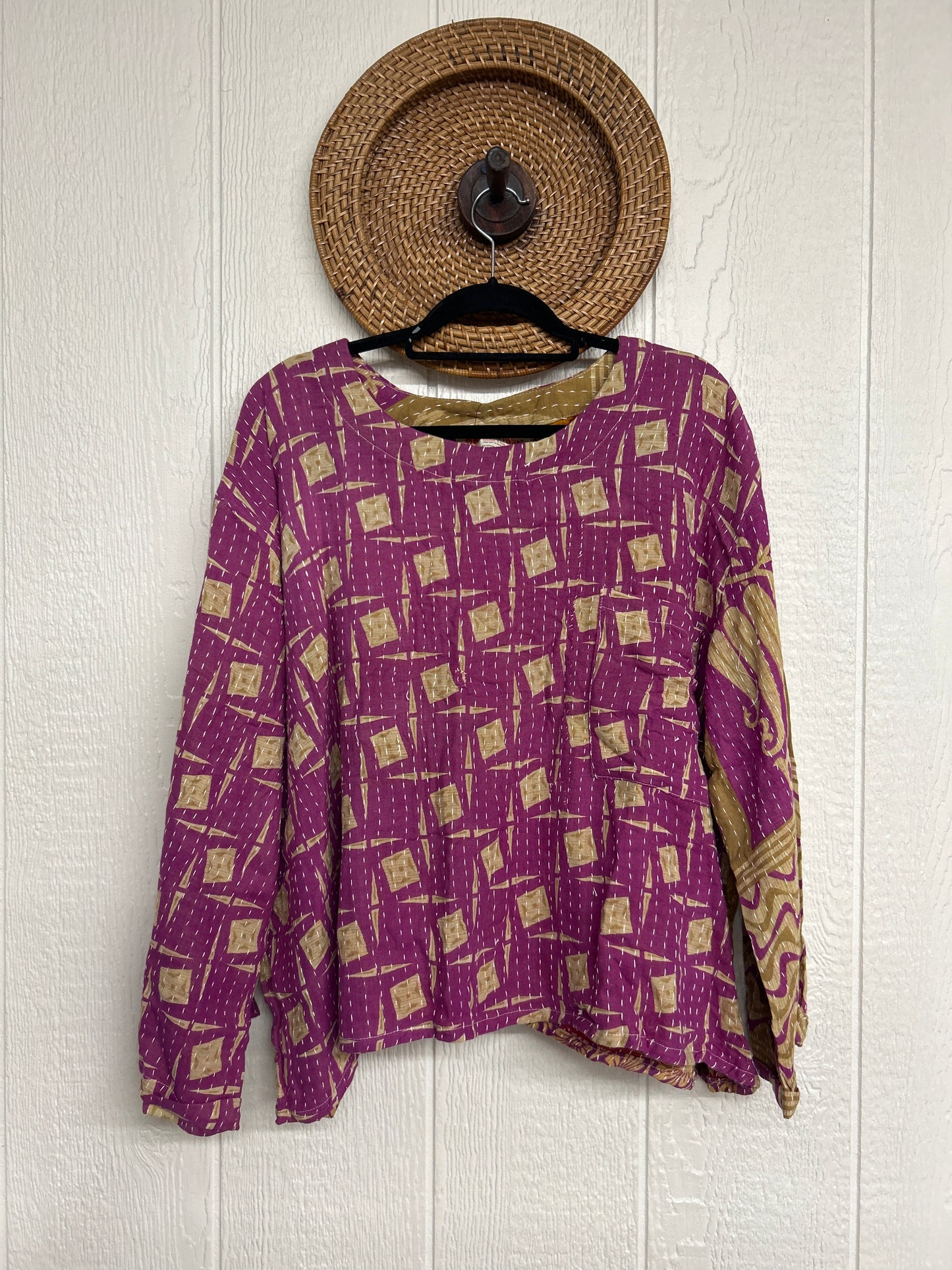 Pareo Kantha Wanderer Pocket Crop Top 0226 196