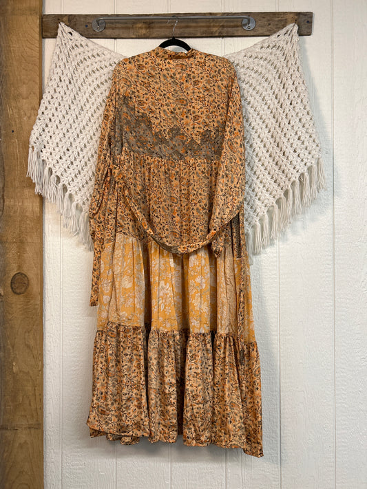 Rasgulla Sari Luminous Maxi Dress 0226 210