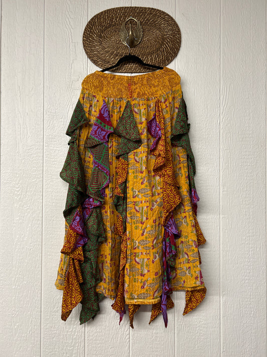 Pareo Kantha Willow Maxi Skirt 0826 161