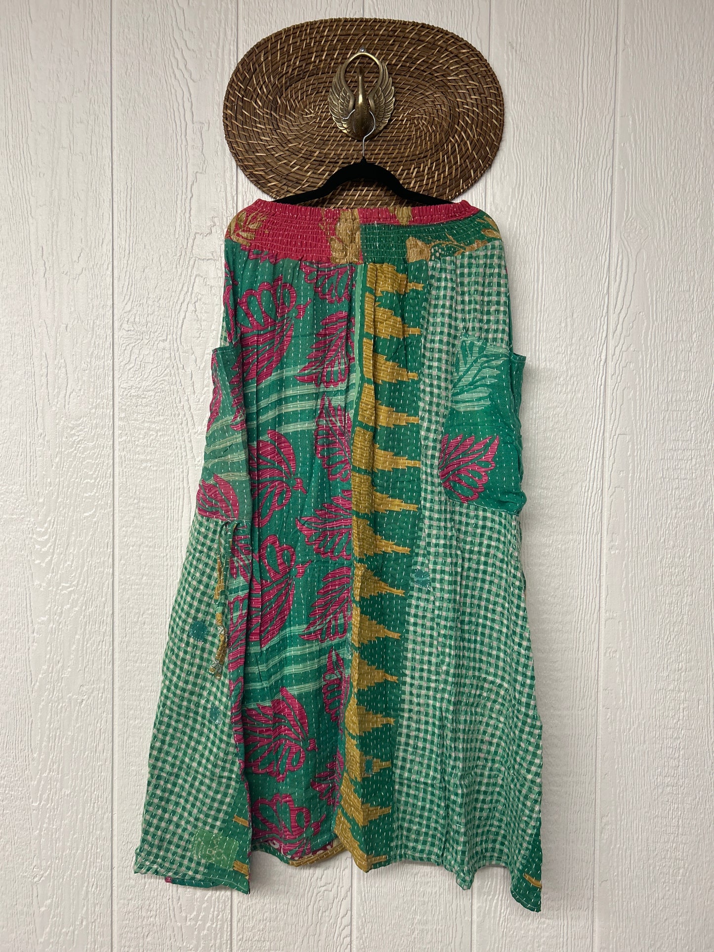 Pareo Kantha Butterfly Cargo Skirt 0426 114