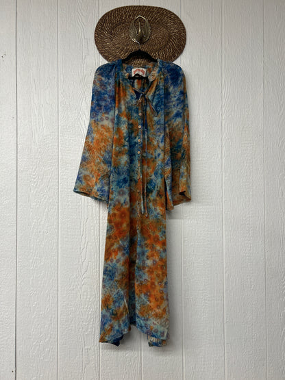 Crepe Sari Woodstock Duster Dress 0226 108