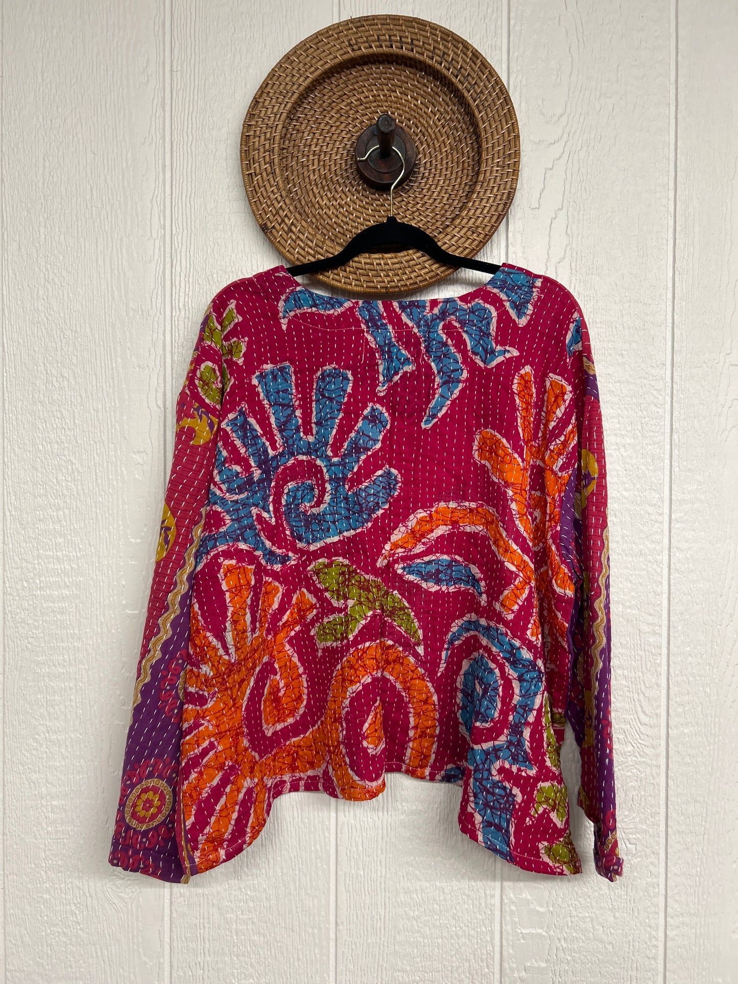 Pareo Kantha Wanderer Pocket Crop Top 0226 088