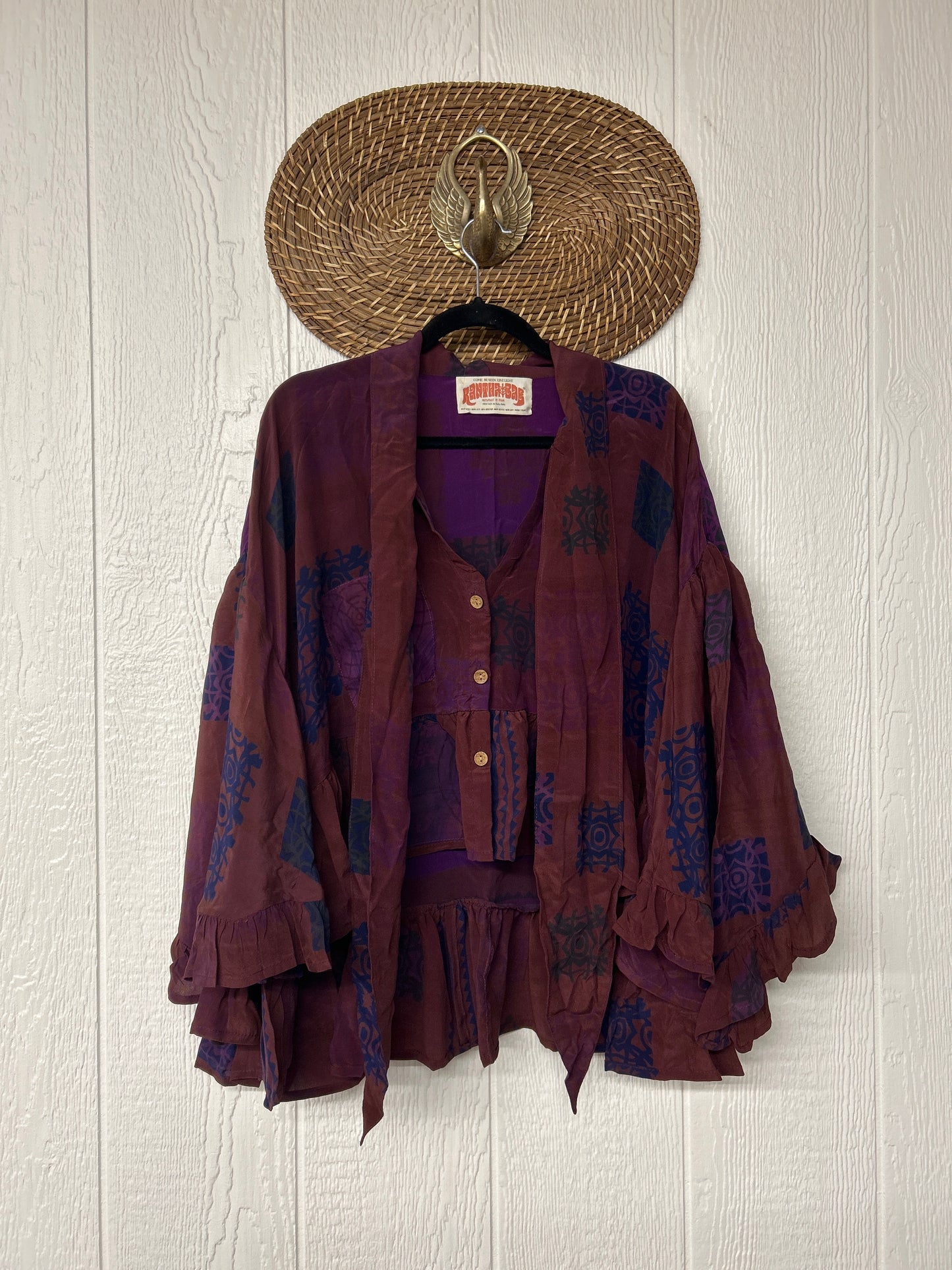 Crepe Sari Wild Rose Top 1225 150