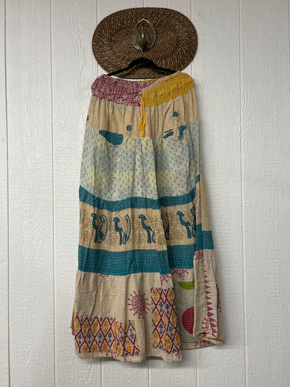 Pareo Kantha Lotus Maxi Skirt 0826 124
