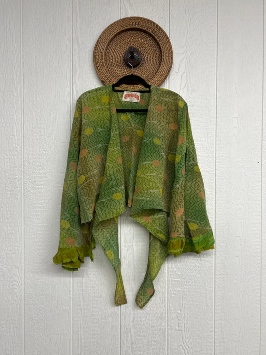 Crepe Sari Zeppelin Crop Shrug 0426 181