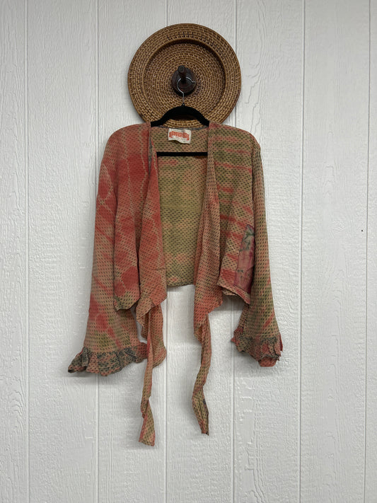 Crepe Sari Zeppelin Crop Shrug 0426 210