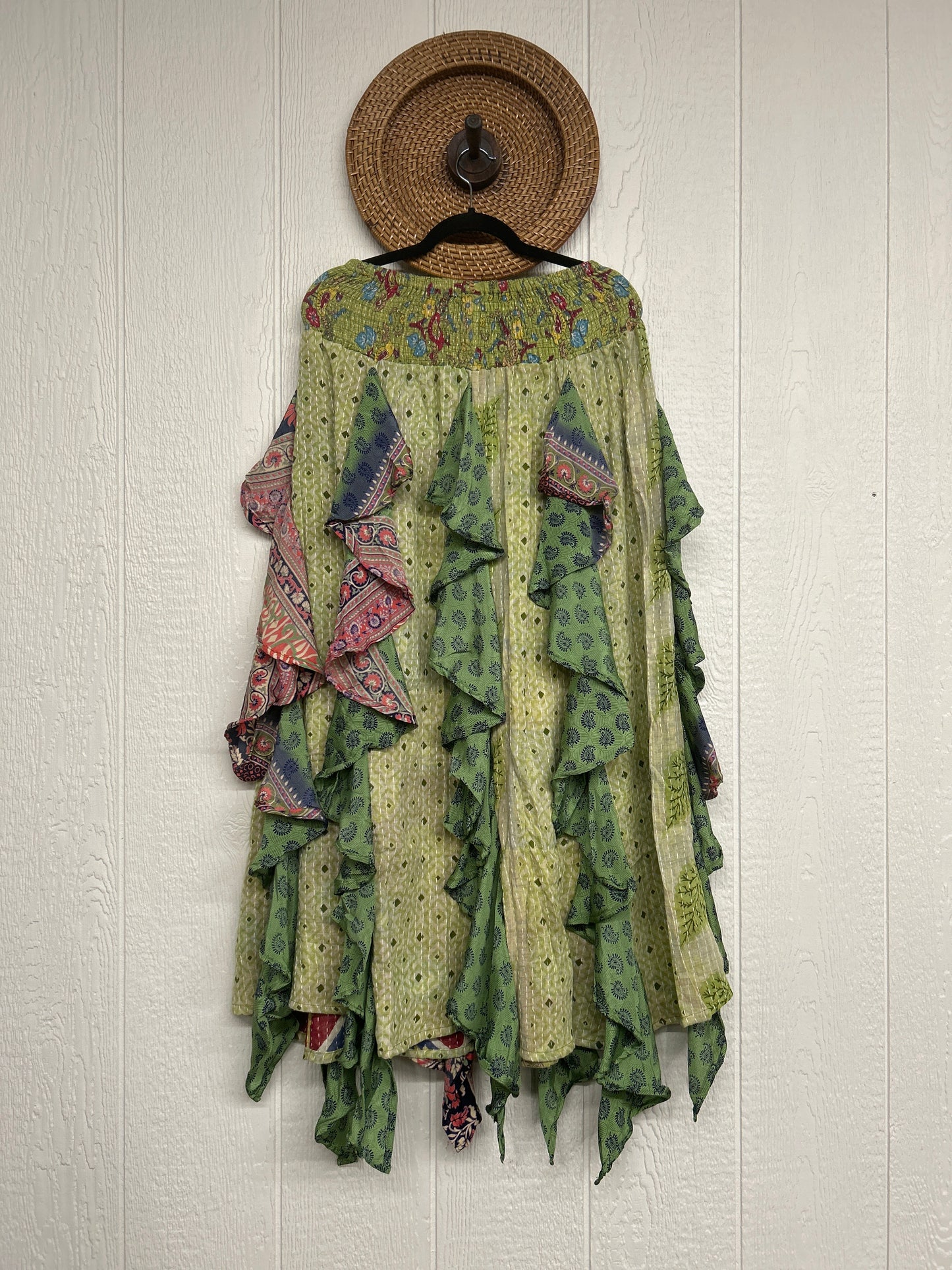 Pareo Kantha Willow Maxi Skirt 0826 017