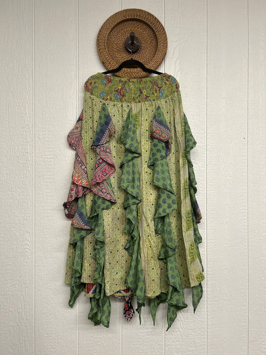 Pareo Kantha Willow Maxi Skirt 0826 017