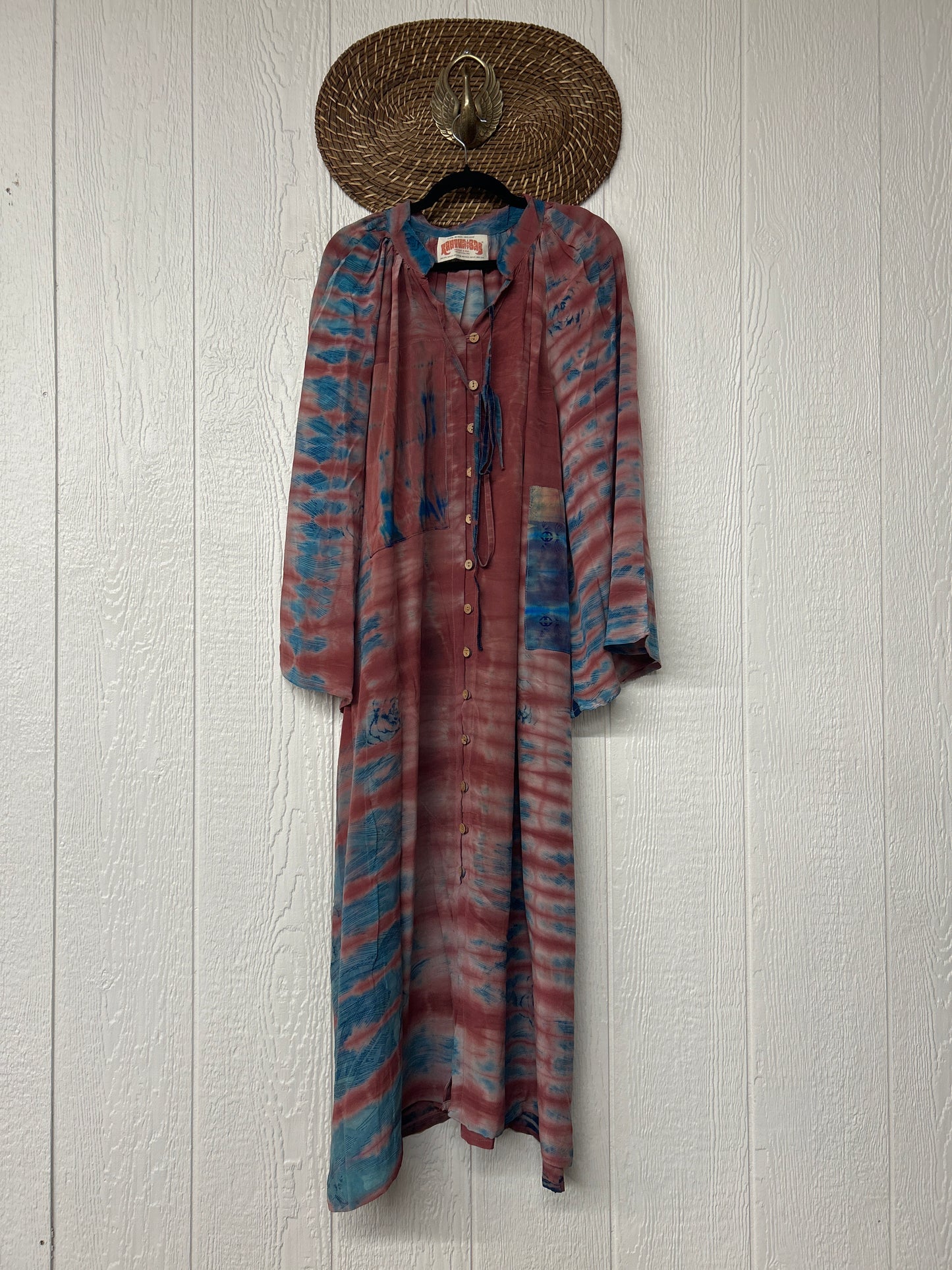 Crepe Sari Woodstock Duster Dress 0226 052