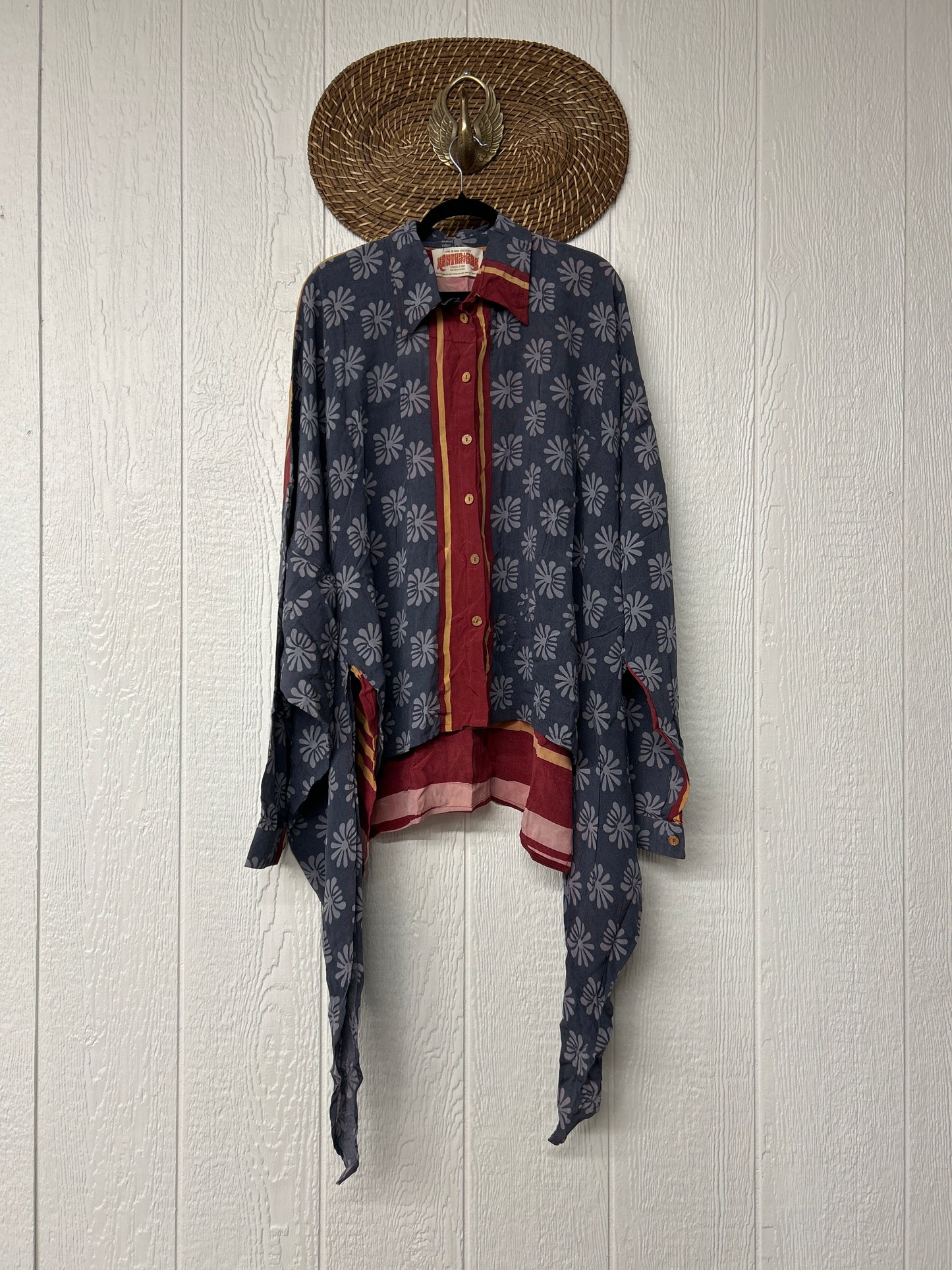 Crepe Sari Nirvana Button Down 1125 122