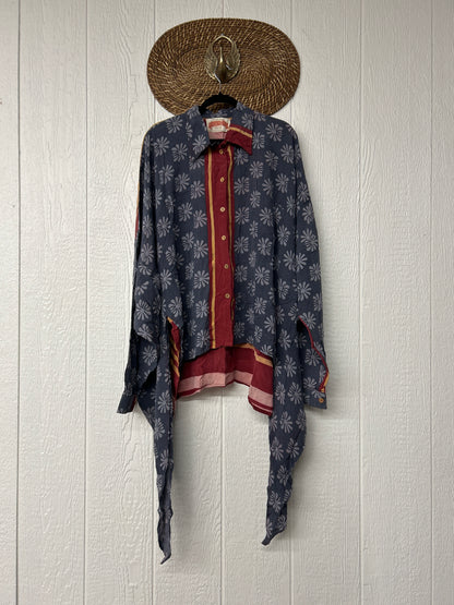 Crepe Sari Nirvana Button Down 1125 122