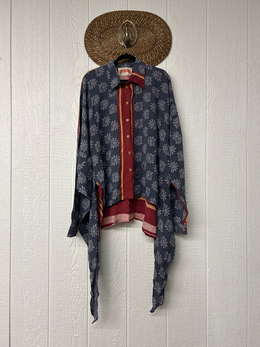 Crepe Sari Nirvana Button Down 1125 122