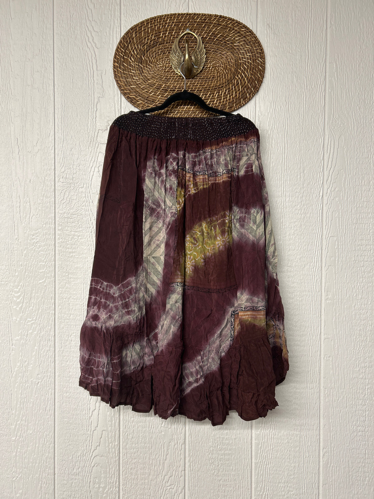 Crepe Sari Dahlia Skirt 1026 011