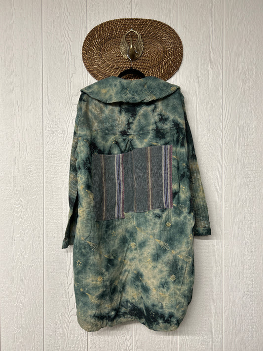 Fine Kantha Drifter Coat 1026 088