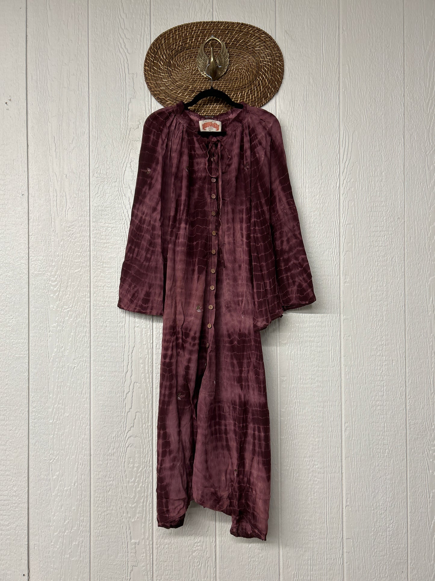 Crepe Sari Woodstock Duster Dress 0526 012