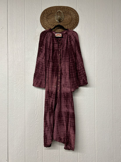Crepe Sari Woodstock Duster Dress 0526 012
