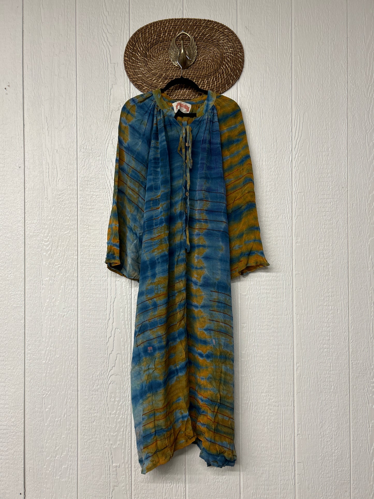 Crepe Sari Woodstock Duster Dress 0526 007
