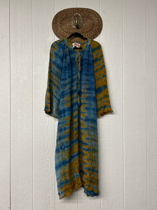 Crepe Sari Woodstock Duster Dress 0526 007