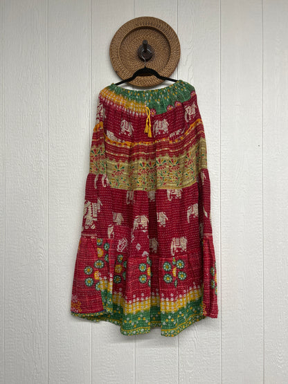 Pareo Kantha Lotus Maxi Skirt 0826 226