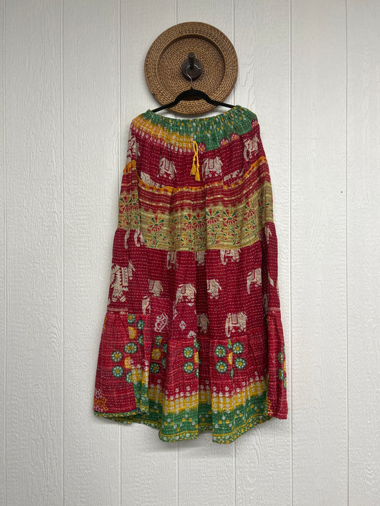 Pareo Kantha Lotus Maxi Skirt 0826 226