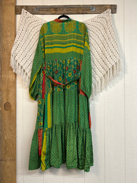 Rasgulla Sari Luminous Maxi Dress 0226 229